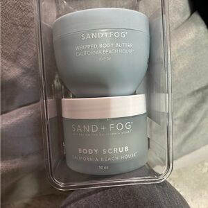 Whipped Body Butter and Body Scrub Set - Blue Sand and fog